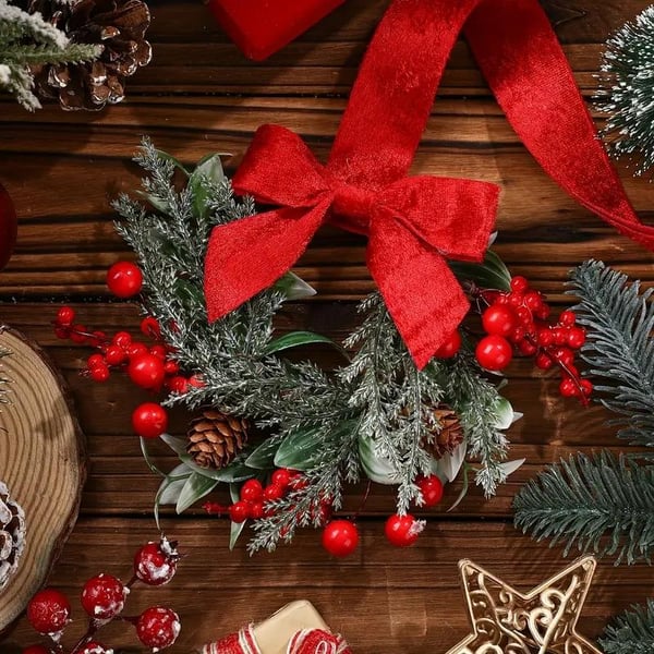 Mini Guirlandes de Noël for Armoires et Meubles – Lot of 6 Decorations de Noël