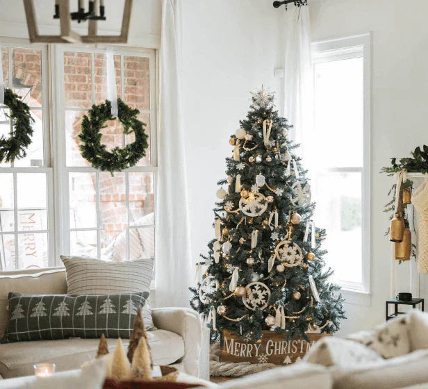 Sapin de Noël Artificiel Épicéa Bleu Tribeca with 550 Lumières LED – 2.10 m (7 pieds) 🎄