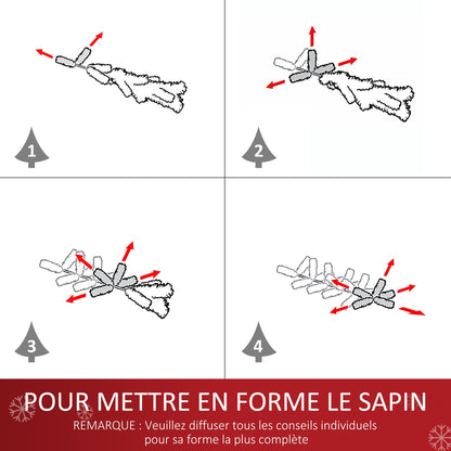 Sapin de Noël Artificiel Lumineux 90H cm Fiber Optique Multicolore + Support Pied 90 Branches Vert