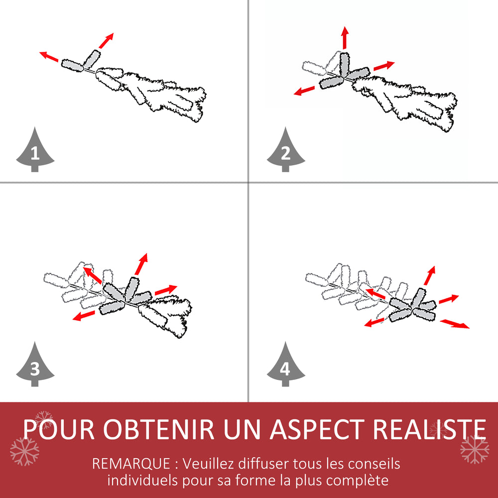 Sapin de Noël Artificiel Lumineux 90H cm Fiber Optique LED Multicolore + Support Pied 90 Branches étoile Sommet Brillante Vert