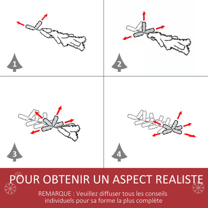 Sapin de Noël Artificiel Lumineux 90H cm Fiber Optique LED Multicolore + Support Pied 90 Branches étoile Sommet Brillante Vert